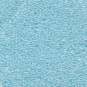 Light Aqua Ceylon Miyuki Seed Beads 15/0