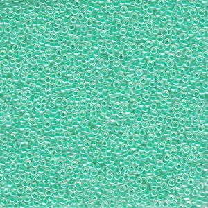 Green/Aqua Ceylon Miyuki Seed Beads 15/0