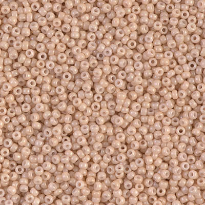 Opaque Tan Miyuki Seed Beads 15/0