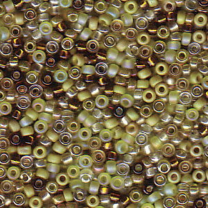 Mix Olive Medley Miyuki Seed Beads 15/0