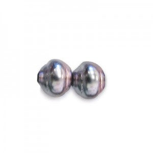 Czech Glass Iris Pink Snail Baroque Pearls 6mm