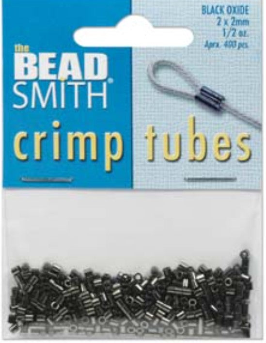 Crimp Tube 2x2MM Black Oxide