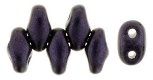 MINIDUO 2X4MM METALLIC SUEDE DARK PURPLE