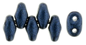 MINIDUO 2X4MM METALLIC SUEDE DARK BLUE