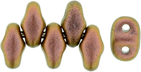 MINIDUO 2X4MM POLYCHROME-COPPER ROSE