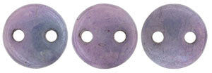 6MM Luster Opaque Amethyst CzechMates Lentil Beads