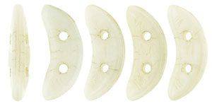 Luster Opaque Champagne CzechMates Crescent Beads - 10 x 3mm