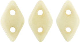 Luster Opaque Champagne CzechMates Diamond Beads - 6.5 x 4mm