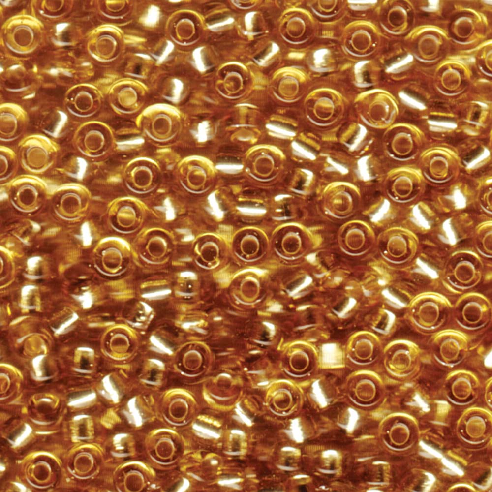 Silver-Lined Light Gold Miyuki Seed Beads 6/0