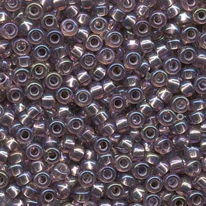 Silver-Lined Smoky Amethyst AB Miyuki Seed Beads 6/0