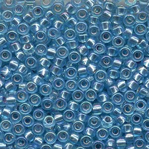 Silver-Lined Aqua AB Miyuki Seed Beads 6/0