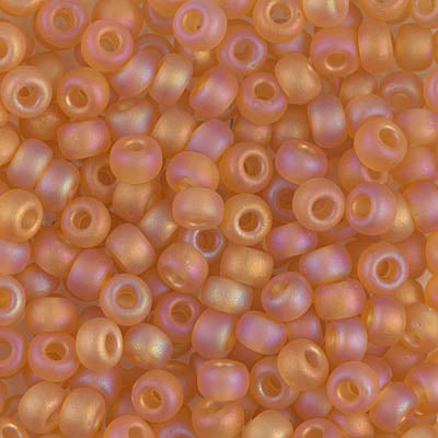 Matte Transparent Topaz AB Miyuki Seed Beads 6/0