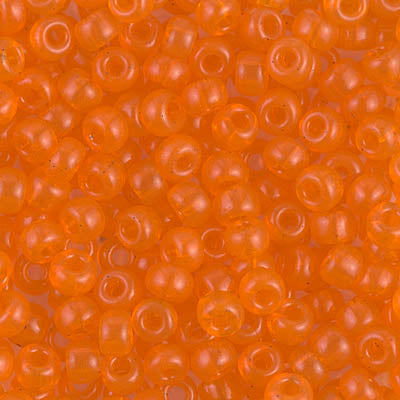 Transparent Orange Miyuki Seed Beads 6/0