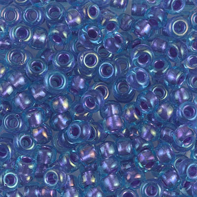 Amethyst/Aqua Miyuki Seed Beads 6/0
