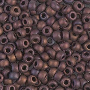 Matte Metallic Dark Raspberry Iris Miyuki Seed Beads 6/0