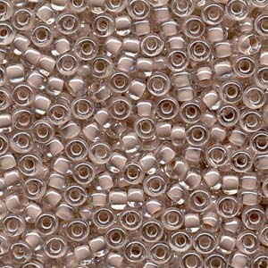 Blush Lined Crystal Miyuki Seed Beads 6/0