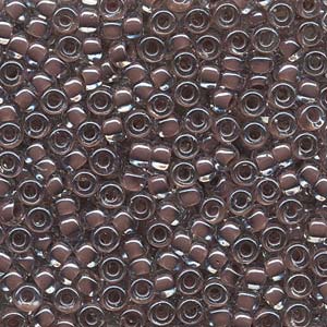 Cocoa Lined Crystal Miyuki Seed Beads 6/0