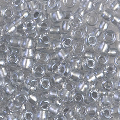 Sparkling Pewter Lined Crystal Miyuki Seed Beads 6/0