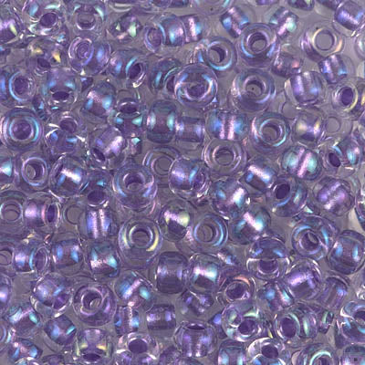 Sparkling Purple Lined Crystal Miyuki Seed Beads 6/0