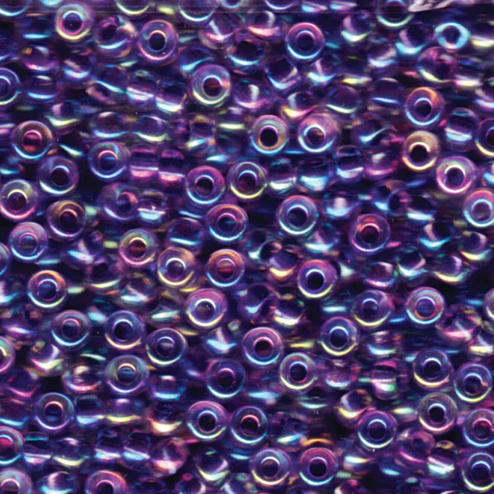Amethyst Lined Crystal AB Miyuki Seed Beads 6/0