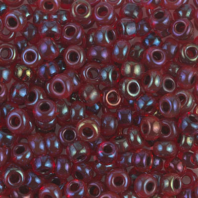 Garnet Lined Ruby AB Miyuki Seed Beads 6/0