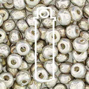 Baroque Pearl Silver Miyuki Seed Beads 5/0
