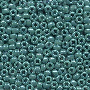 Opaque Turquoise Green AB Miyuki Seed Beads 6/0