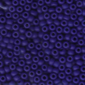 Matte Opaque Cobalt Blue Miyuki Seed Beads 6/0