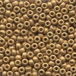 Duracoat Matte Galvanized Gold Miyuki Seed Beads 6/0