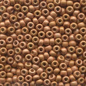 Duracoat Matte Galvanized Yellow Gold Miyuki Seed Beads 6/0