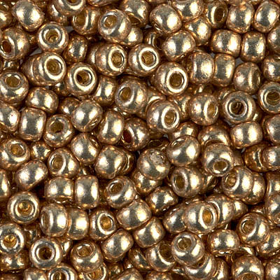 Duracoat Galvanized Champagne Miyuki Seed Beads 6/0
