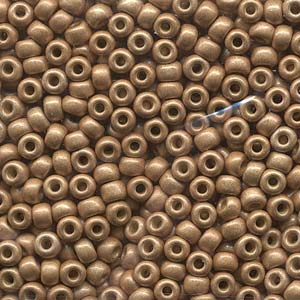 Duracoat Matte Galvanized Champagne Miyuki Seed Beads 6/0