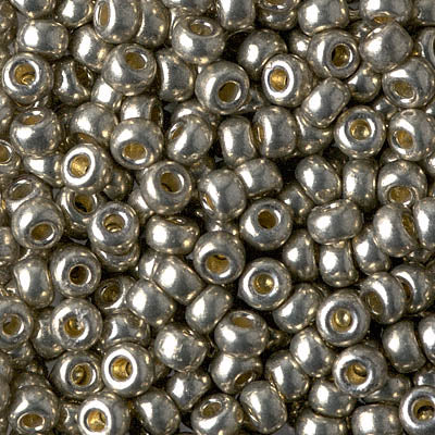 Duracoat Galvanized Light Smoky Pewter Miyuki Seed Beads 6/0