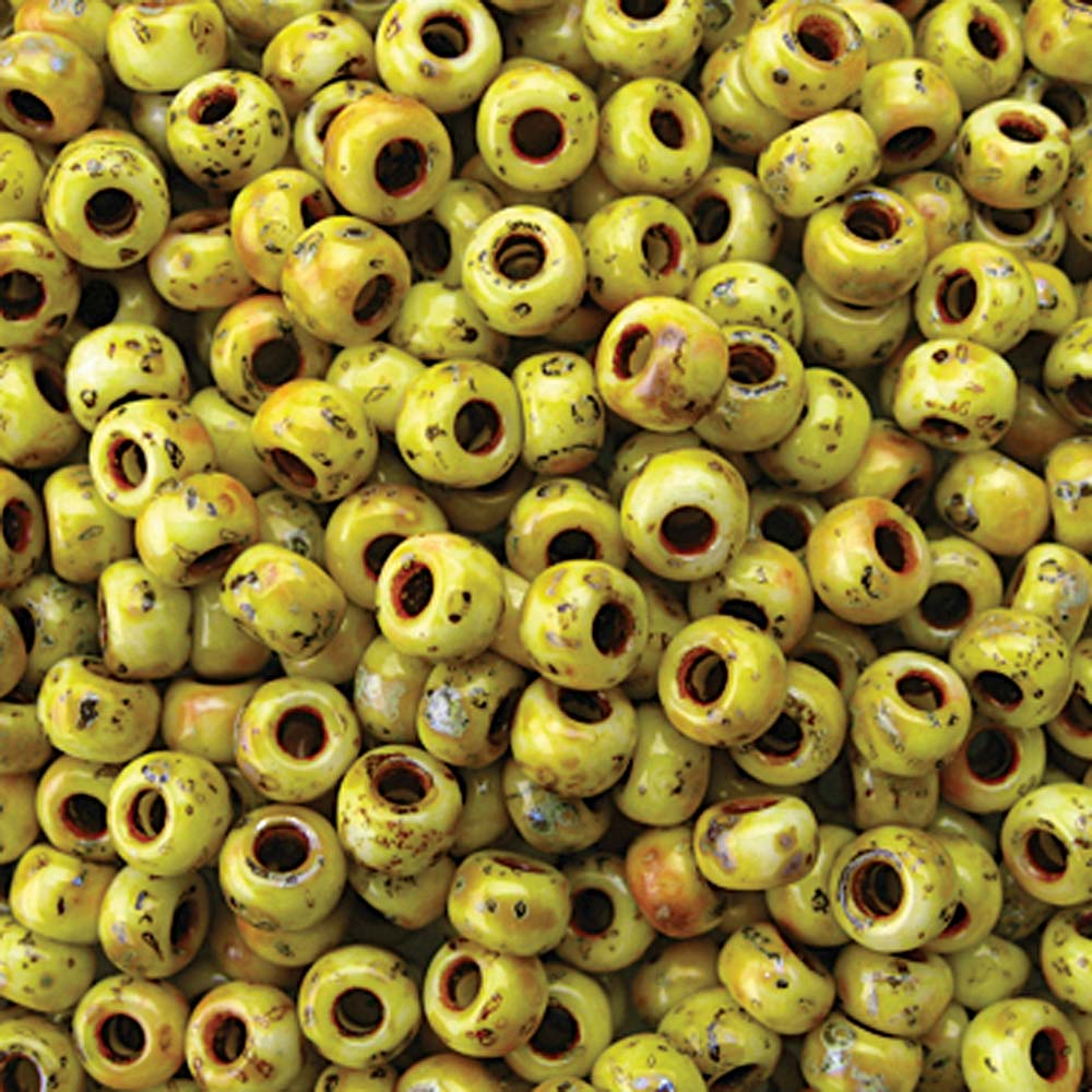 Picasso Canary Yellow Matte Miyuki Seed Beads 6/0