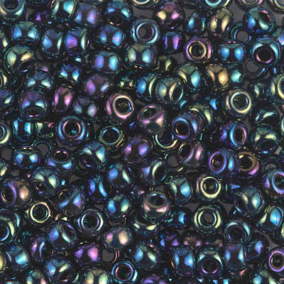 Metallic Green Iris Miyuki Seed Beads 6/0