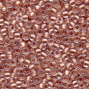 Inside Dyed Pearlize Light Pink Miyuki Seed Beads 6/0
