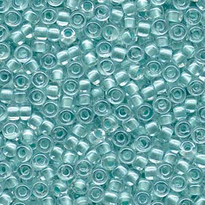 Inside Dyed Pearlize Aqua Miyuki Seed Beads 6/0