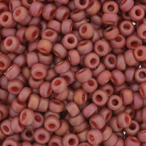 Frosted Opaque Glaze Rainbow Cardinal Miyuki Seed Beads 6/0