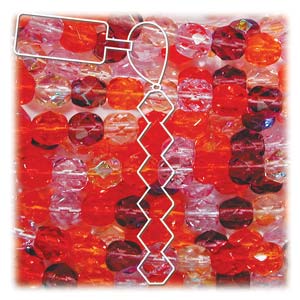 6MM Round Melonberry Mix Czech Glass Fire Polished Beads