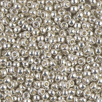 Galvanized Silver Miyuki Seed Beads 8/0