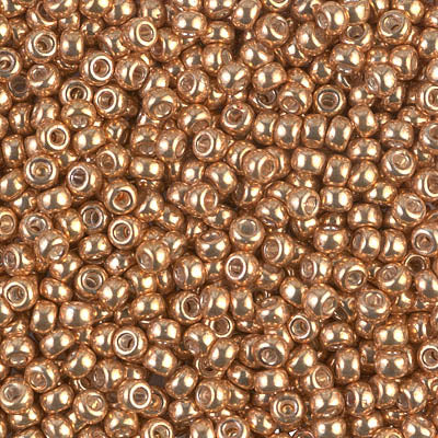 Galvanized Yellow Gold Miyuki Seed Beads 8/0