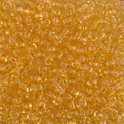 Transparent Light Topaz Miyuki Seed Beads 8/0