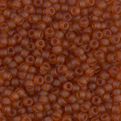 Matte Transparent Topaz Miyuki Seed Beads 8/0