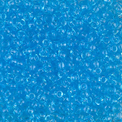 Transparent Aqua Miyuki Seed Beads 8/0