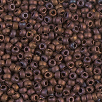 Matte Metallic Dark Raspberry Miyuki Seed Beads 8/0