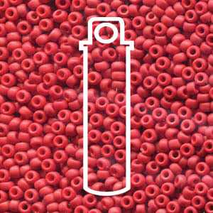 Matte Metallic Dark Maroon Miyuki Seed Beads 6/0