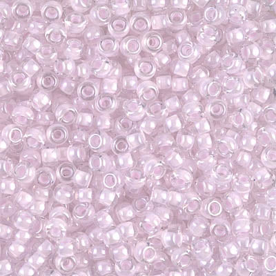 Pink Lined Crystal Miyuki Seed Beads 8/0