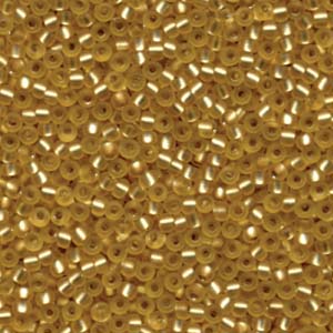 Silver Lined Gold Miyuki Seed Beads 8/0