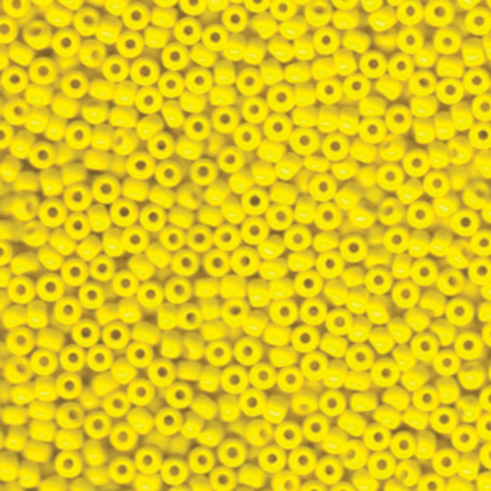 Opaque Yellow Miyuki Seed Beads 8/0