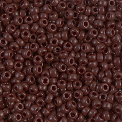Opaque Chocolate Miyuki Seed Beads 8/0